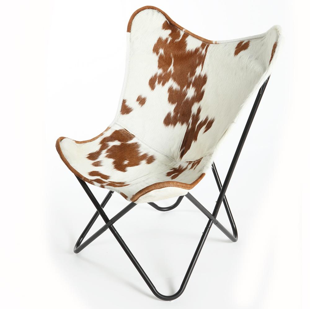 Cowhide Butterfly Chair