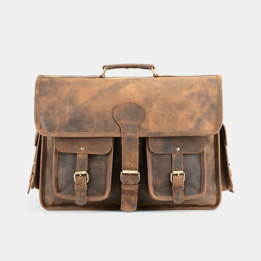 Faras Leather Messenger Bag